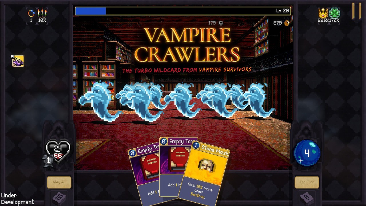 Vampire Survivors but Deckbuilder is AMAZING!!