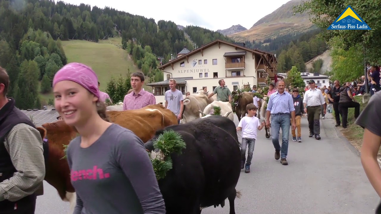 Almabtrieb in Serfaus