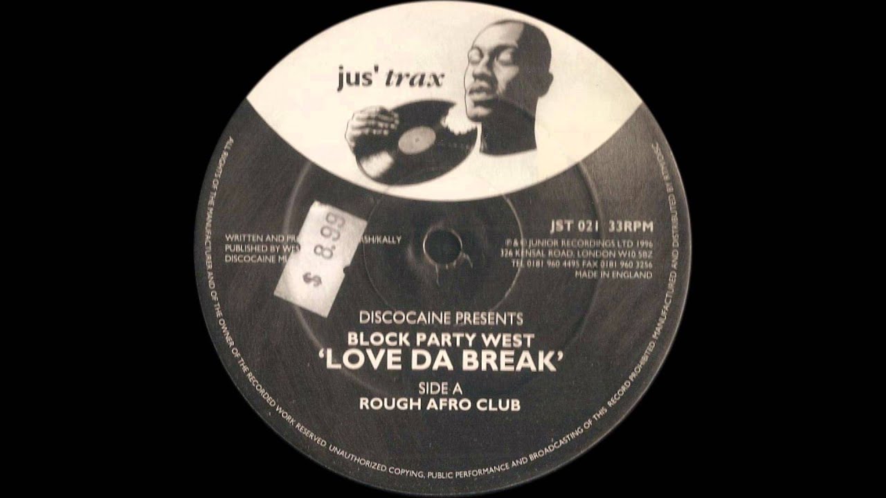 Discocaine presents Block Party West ‎– Love Da Break (Rough Afro Club)