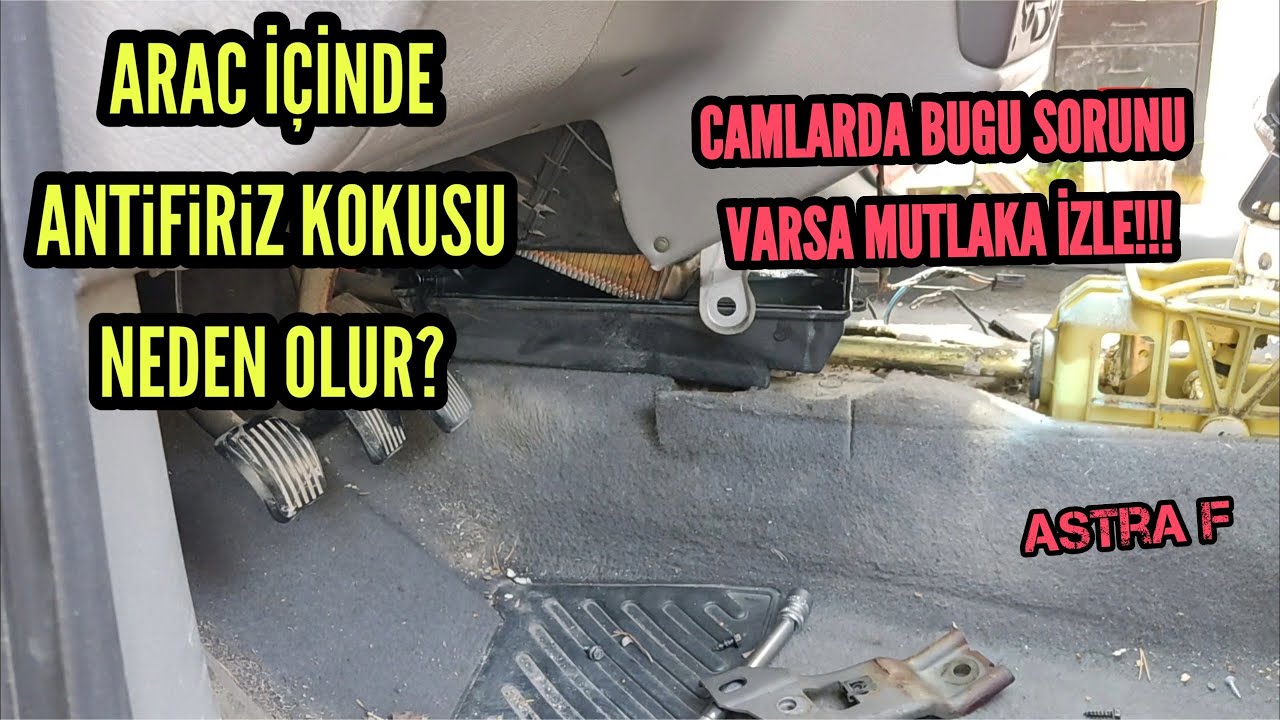 ASTRA F KALORİFER PETEĞİ DEĞİŞİMİ (vauxhall astra heater radiator replacement)