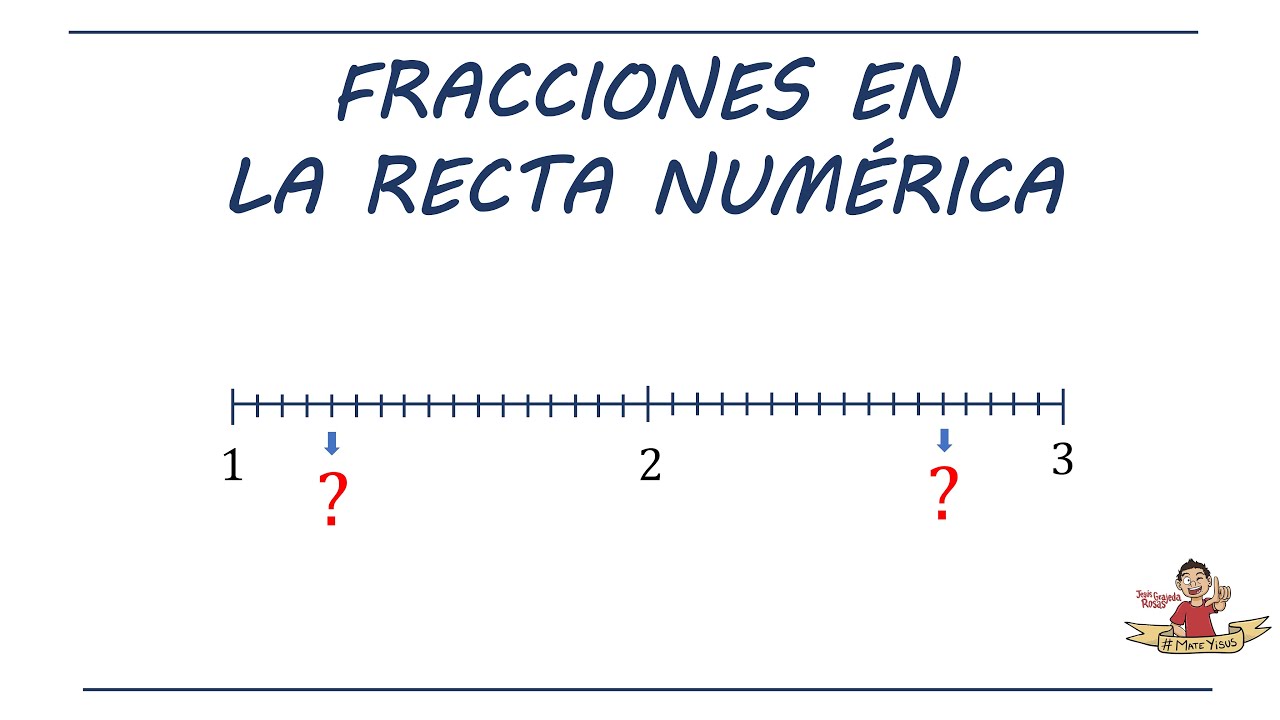 Ubicar fracciones en una recta que no inicia en cero | MATEYISUS
