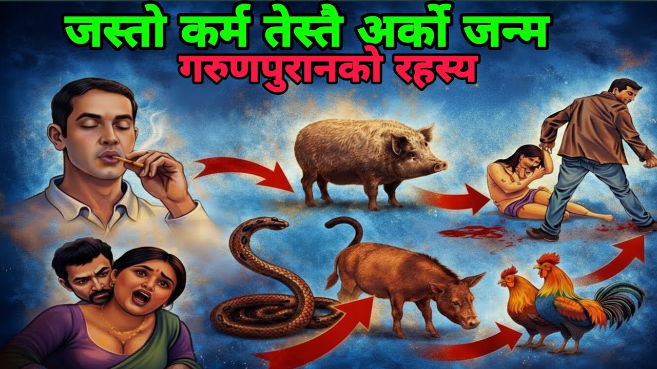 मरेपछी मानिस किन कुकुर, सुँगुर, सर्प, बन्छ ? । गरुण पुरानको डरलाग्दो  रहस्य । 