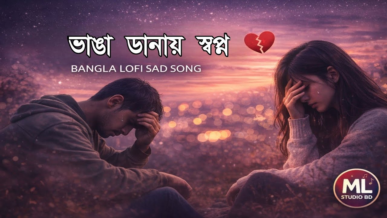 ভাঙা ডানায় স্বপ্ন | Soft Lofi Bangla Sad Love Song | ML Studio BD