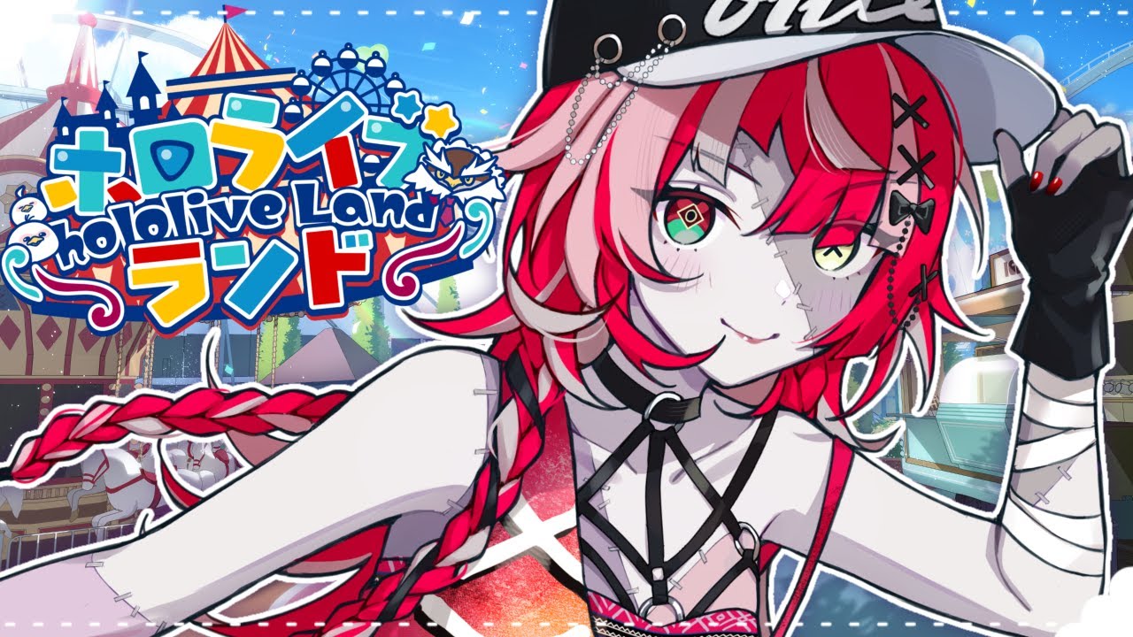 【MINECRAFT - HOLOLIVE LAND THEME PARK #ホロライブランド 】 I WANT TO RIDE ROLLERCOASTERS!! 【Kureiji Ollie】