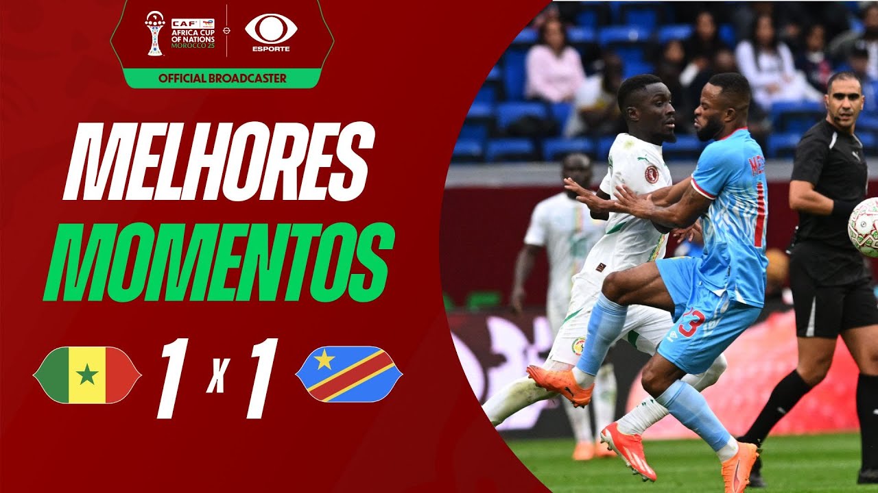 SENEGAL 1 x 1 RD CONGO - MELHORES MOMENTOS | COPA AFRICANA DE NA&Ccedil;&Otilde;ES 2025