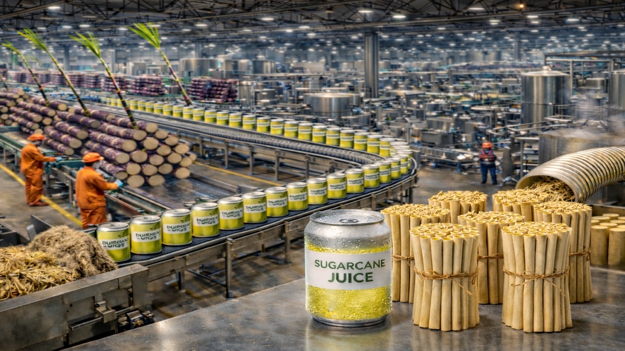 Inside the Largest Modern US Factory: From Canned Sugarcane Juice to Straws Made from Sugarcane Pulp