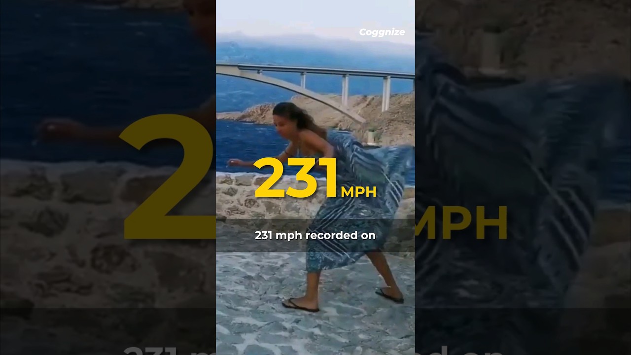 The fastest gust of wind ever recorded on Earth #shorts