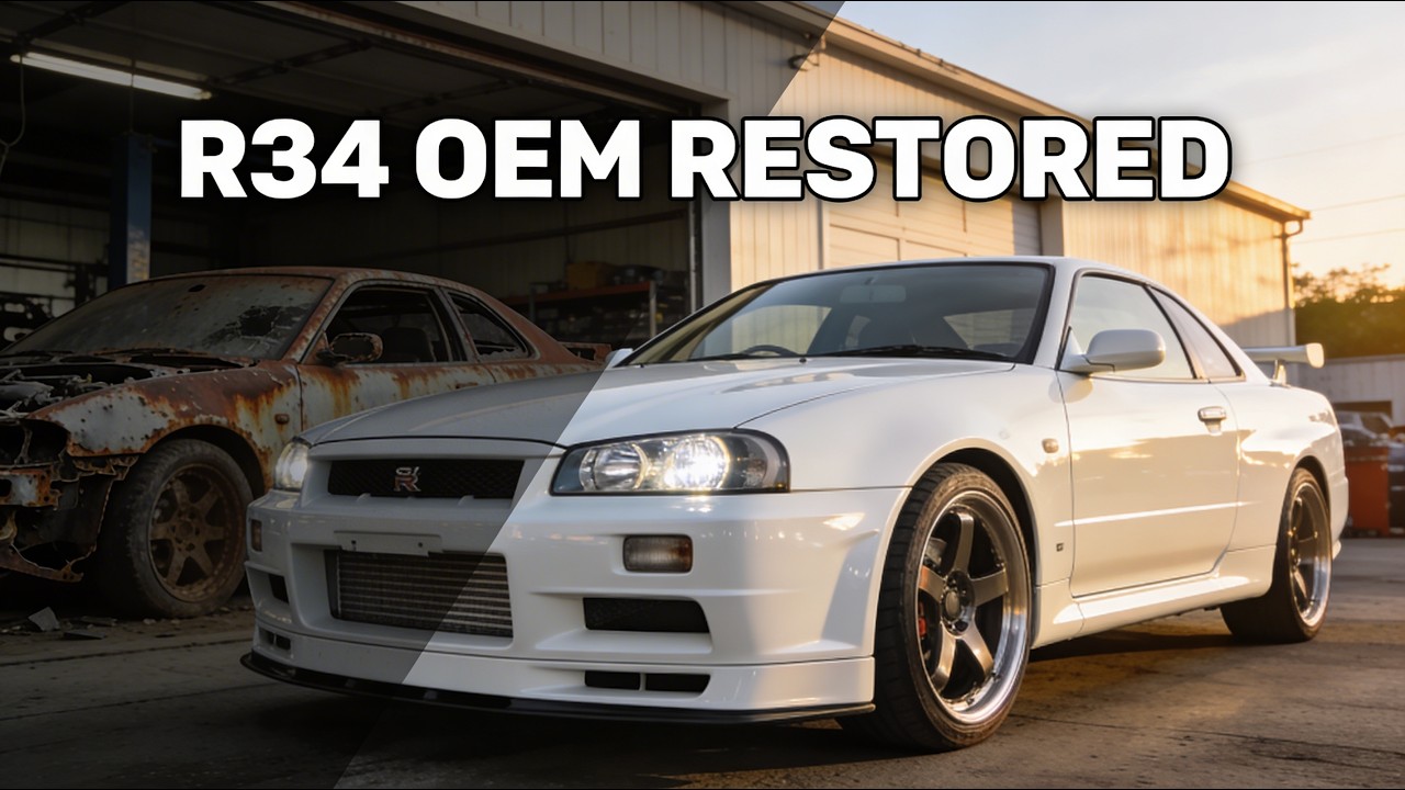 Nissan Skyline R34 Full OEM Restoration (1998) – From Rust Bucket to Showroom Fresh​