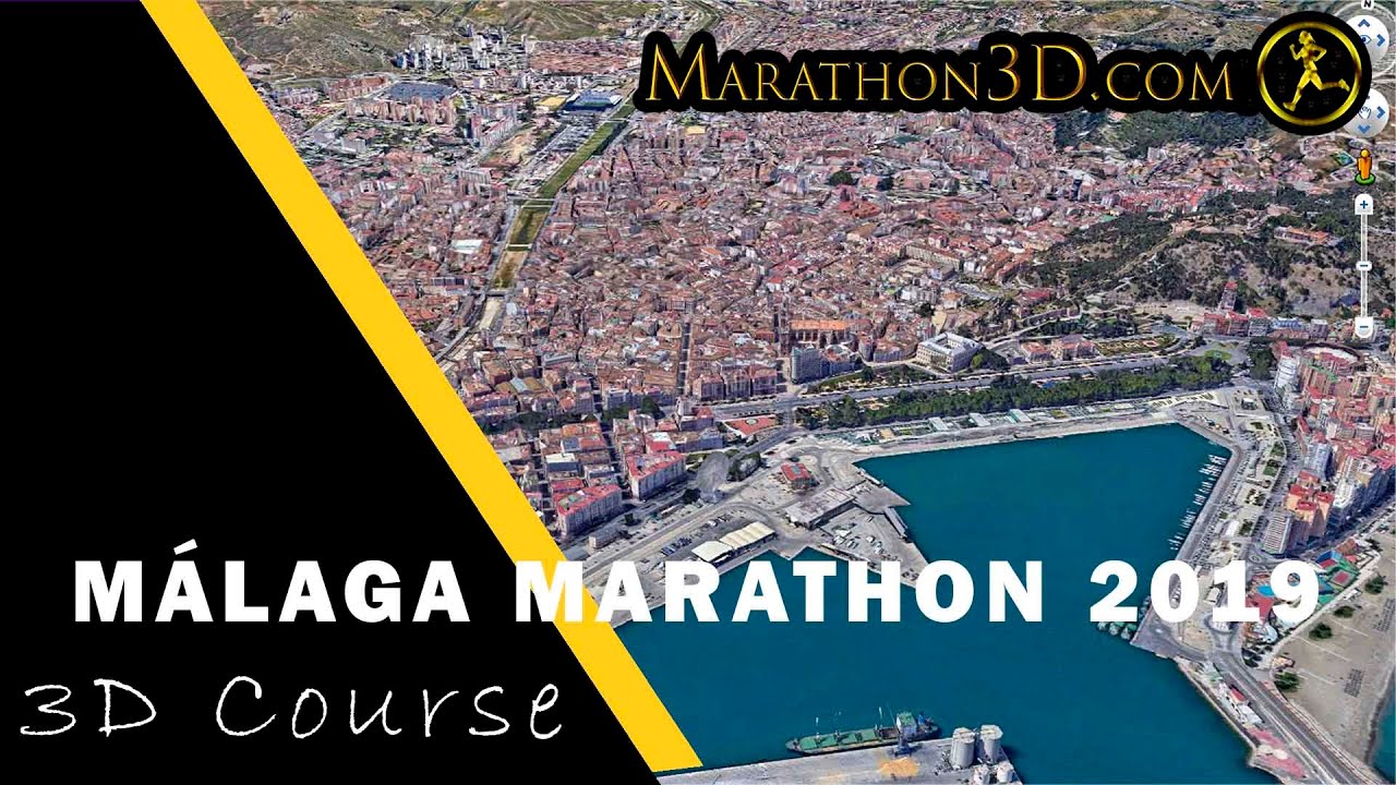 MÁLAGA MARATHON 2019  3D Course | www.Marathon3D.com