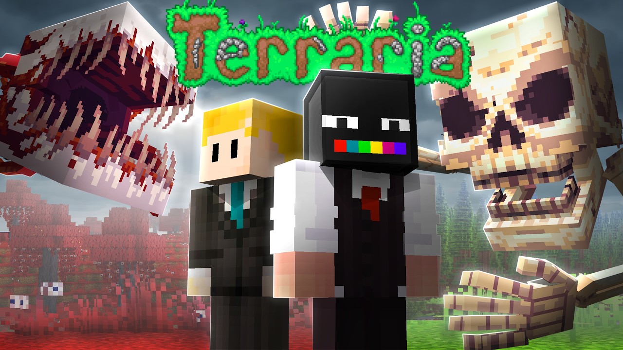 2 Idiots VS The Minecraft Terraria Mod