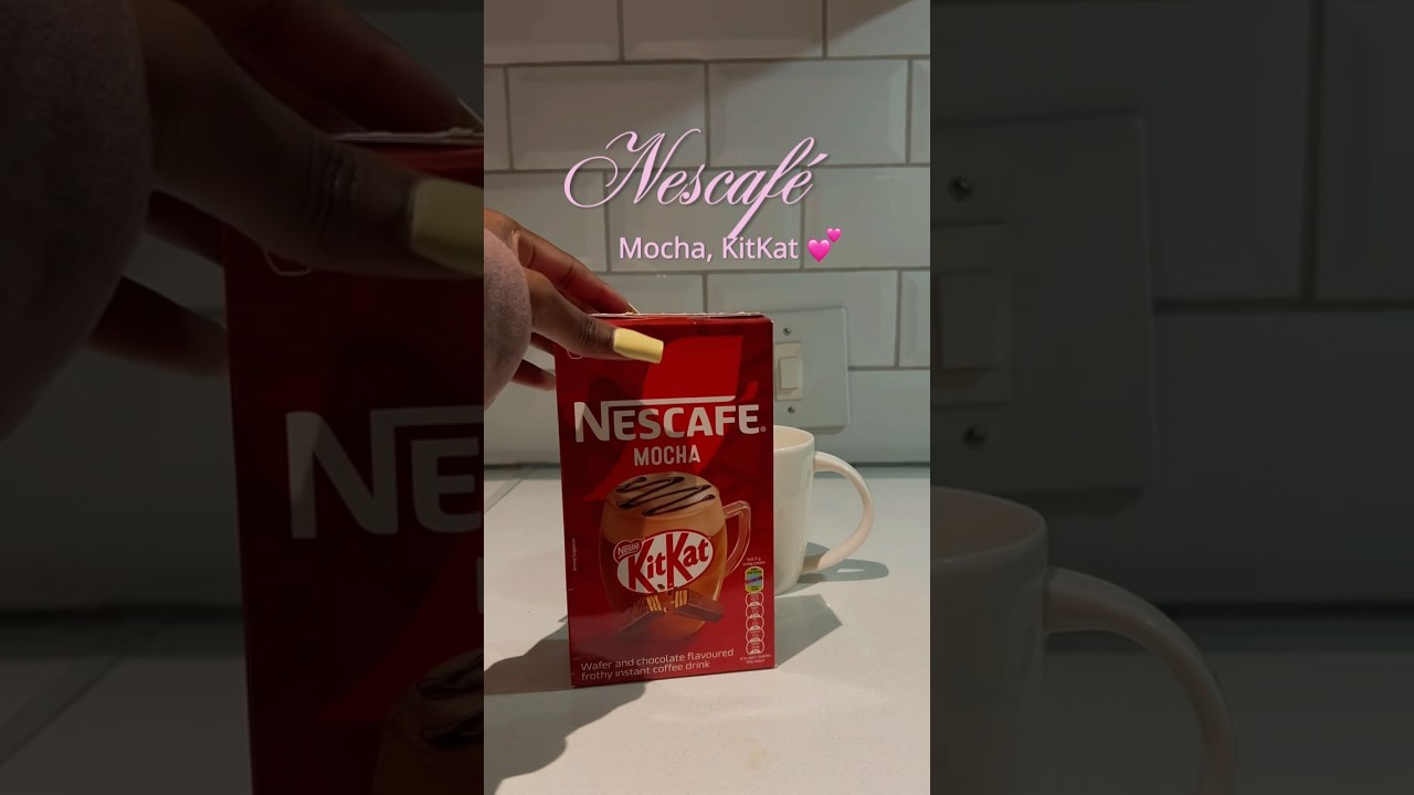 A cosy night in deserved a mocha. ☕️ #cosynightin #nescafe #kitkat