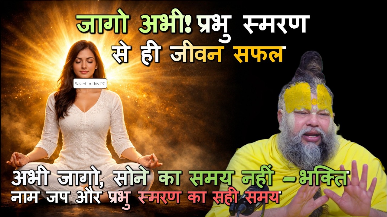 अभी जागो, सोने का समय नहीं – भक्ति, नाम जप और प्रभु स्मरण का सही समय #premanandjimaharaj #satsang