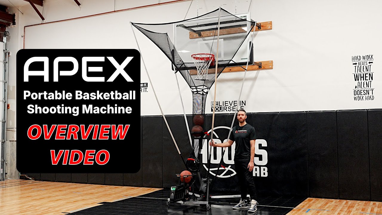 Overview of the APEX Portable Basketball Shooting Machine by PowerArc Sports