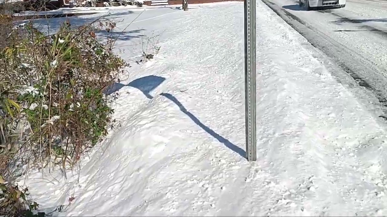 A another video of snowstorm  on February  1, 2026 in Red Springs NC 