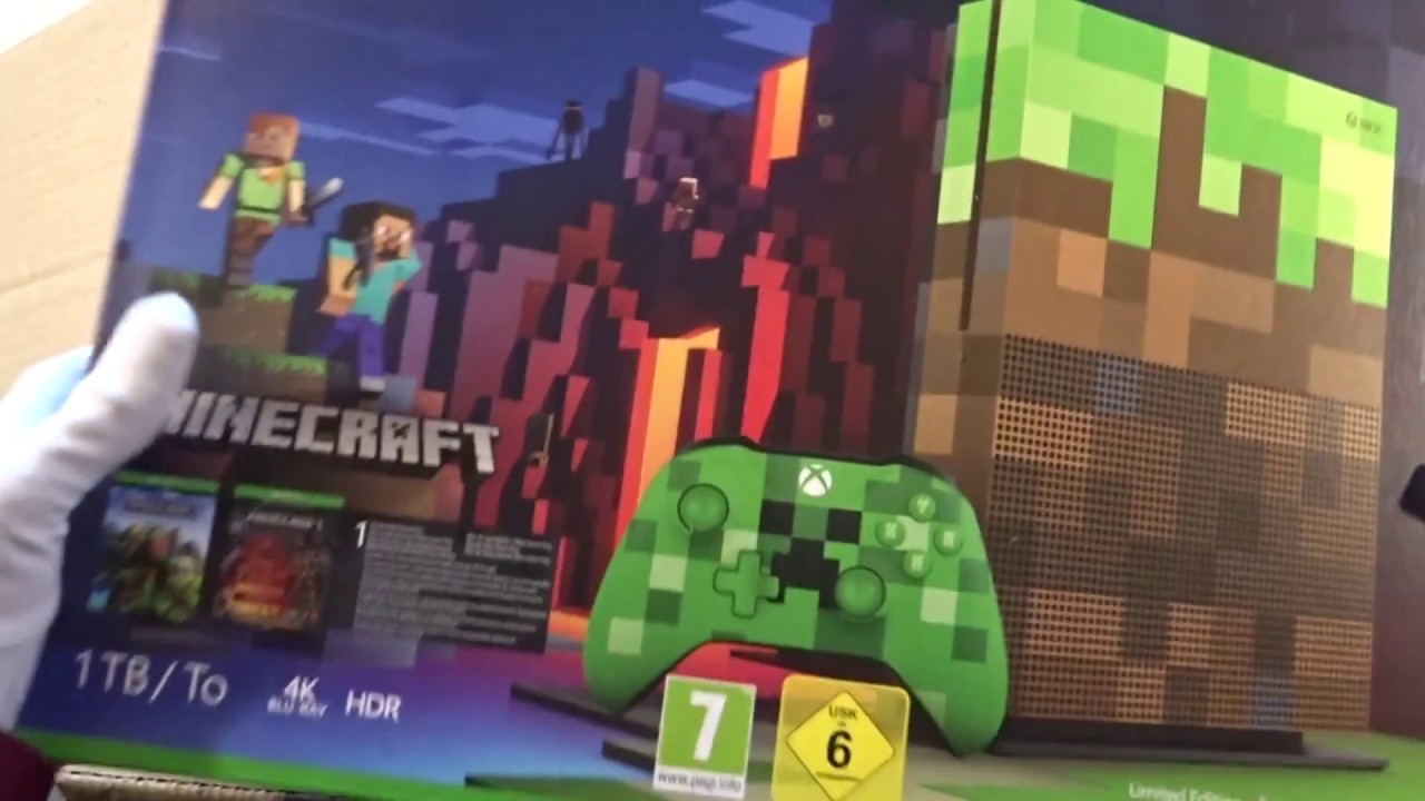 UnBoxingBoxes | XBOX ONE S MINECRAFT Unboxing Limited Edition Bundle (ASMR)