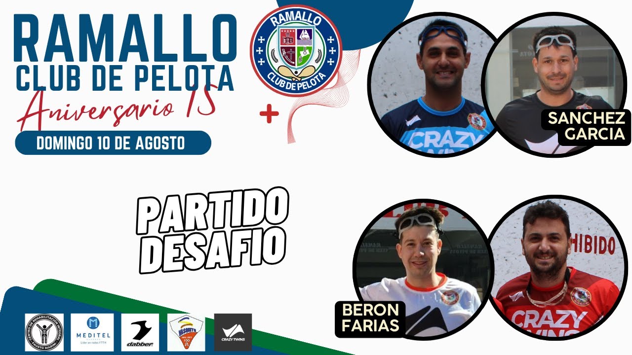 ANIVERSARIO N°15 - SABADO - PARTIDO REVANCHA - SANCHEZ - GARCIA VS BERON - FARIAS