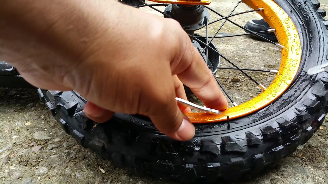 Kids Bicycle Flat Tyre Repair.