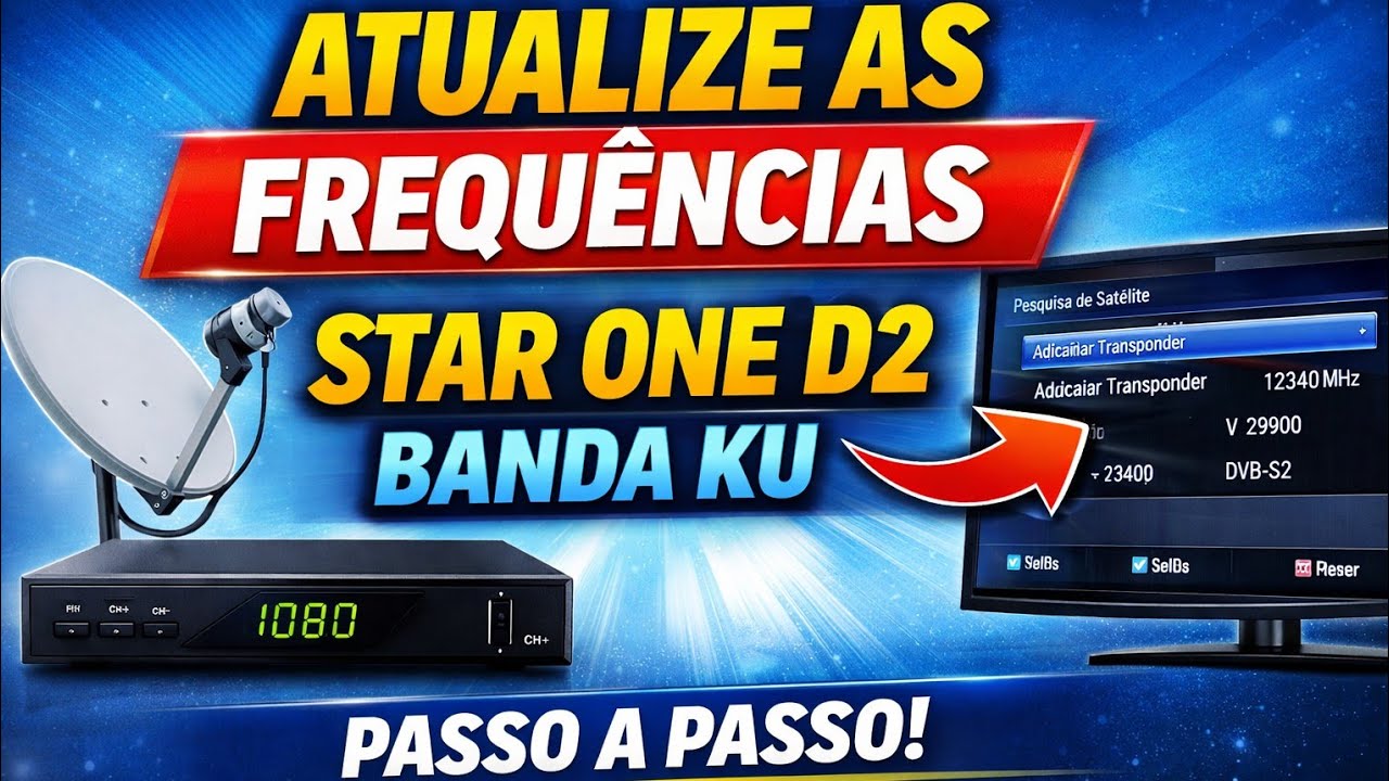 COMO ATUALIZAR FREQUÊNCIA NO VIVENSIS VX10 – STAR ONE D2 BANDA KU (PASSO A PASSO 2026)