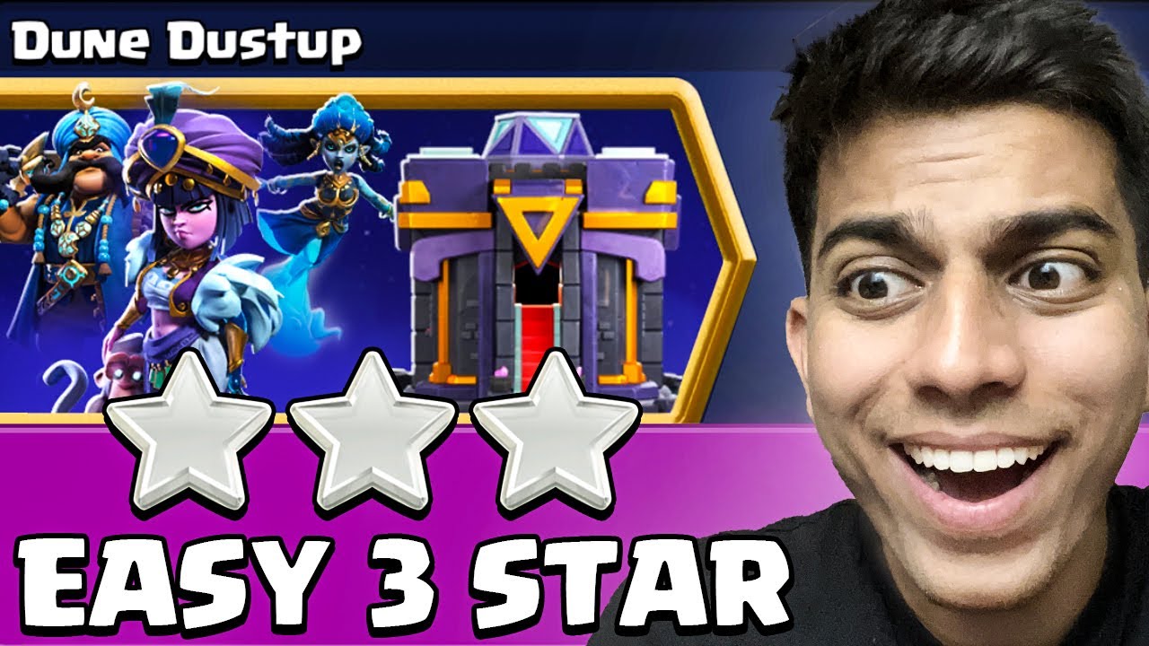 Easiest Way to 3 Star Dune Dustup Challenge (Clash of Clans)