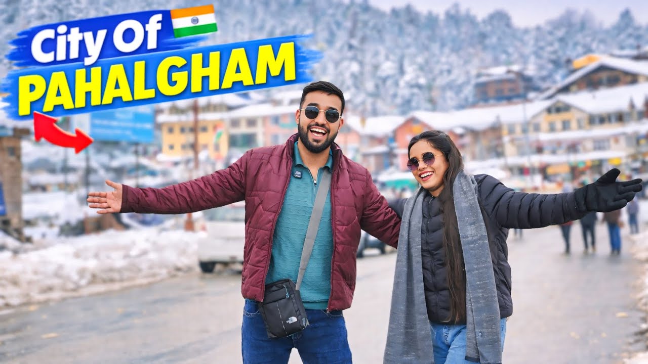 -20°C Explore Pahalgam City | HEAVY SNOWFALL 🌨️