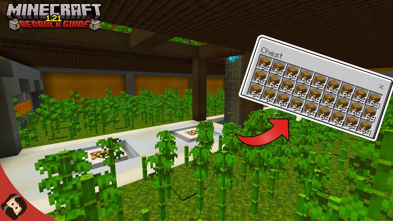 IMPROVED FAST BAMBOO FARM! | Minecraft Bedrock Guide 1.21 EP29