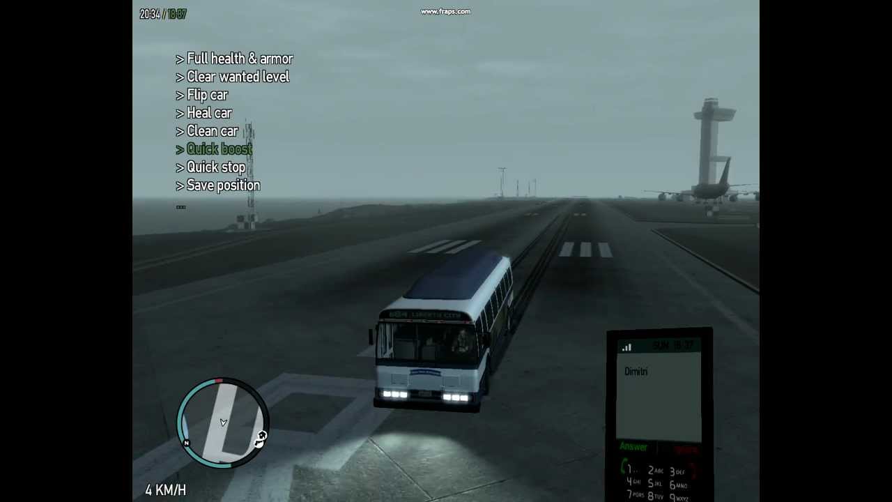 GTA 4 hamowanie BUSA 290km/h!!