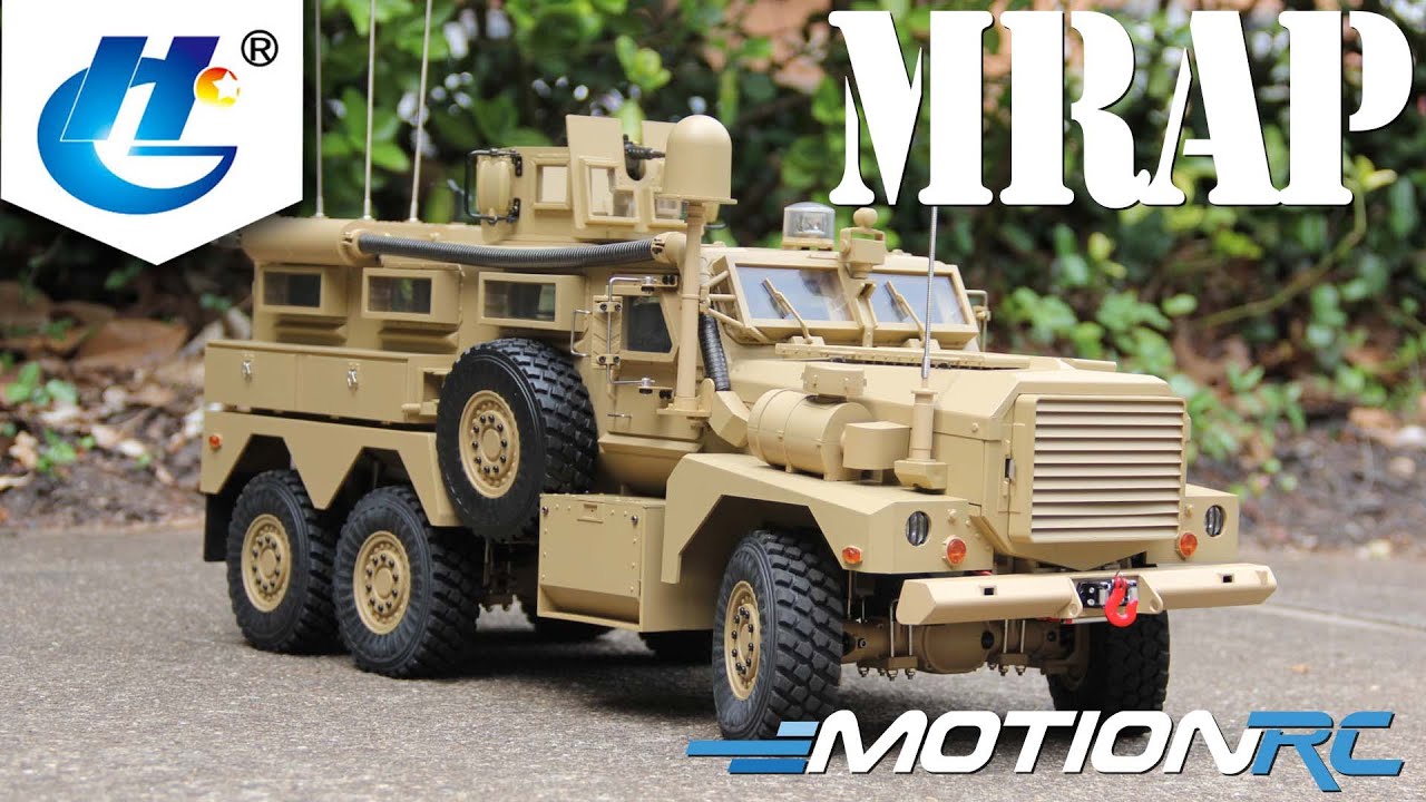 Радиоуправляемый грузовик Heng Guan US Military MRAP 1/12 Scale 6x6 | Motion RC