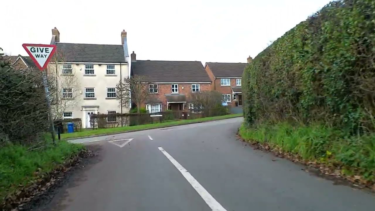 Cycling through Church Leigh, 11.30am, December 2025