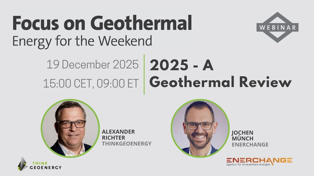 Webinar - 2025, a Geothermal Review