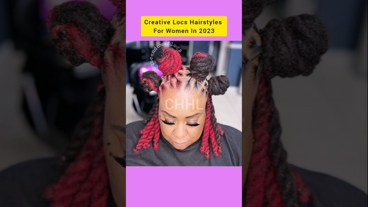 Creative Locs Hairstyles For Women in 2023 | Dreadlock Hairstyles | Protective Styles #shorts