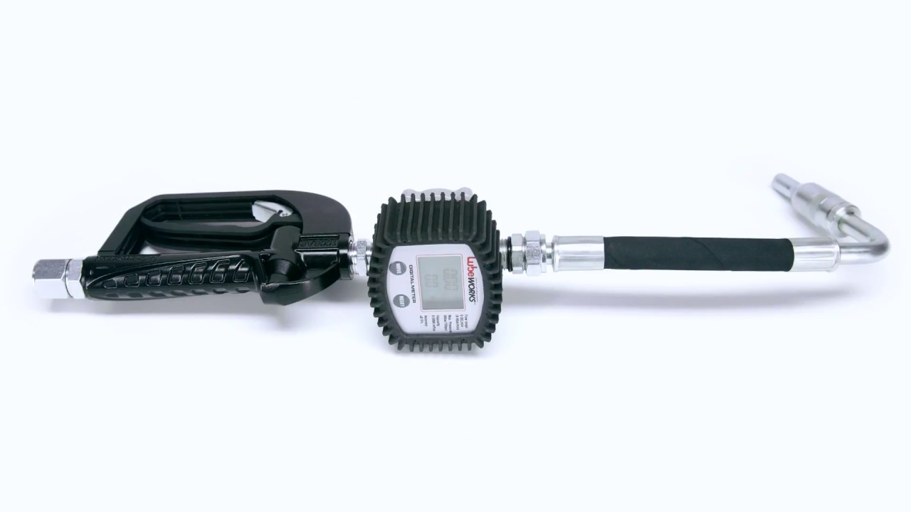 Lubeworks Oil Control Valve Digital Meter Dispensing Nozzle