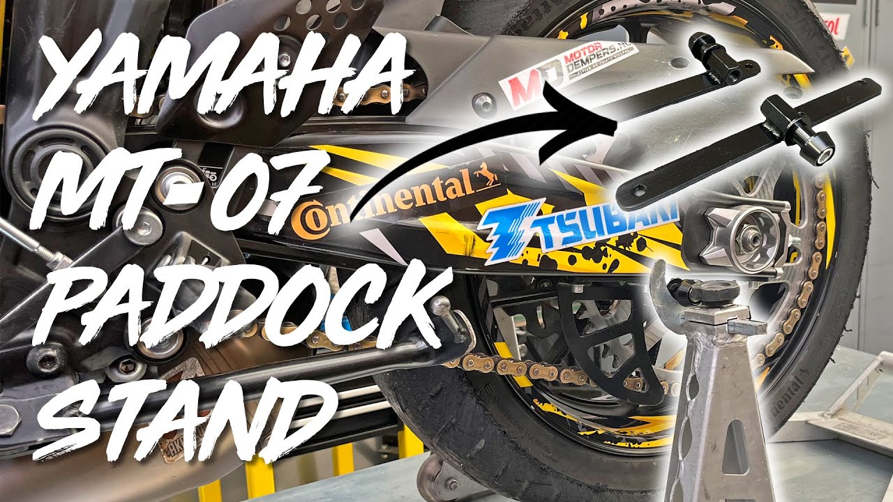 How To Use A Paddock Stand On Yamaha MT07? Easy DIY Project