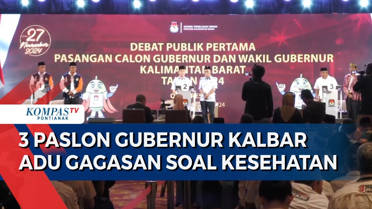 3 Paslon Gubernur Kalbar Adu Gagasan Soal Kesehatan