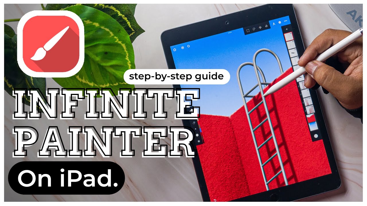 Drawing in INFINITE PAINTER on iPad || Infinite Painer Tutorial.