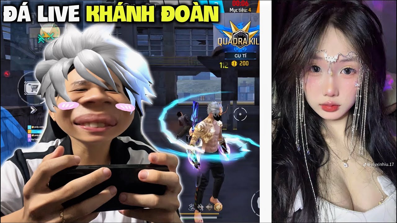 [Free Fire] SĂN SKIN XM8 NÂNG CẤP & ĐÁ LIVE IDO TOP 1 SEVE KHÁNH ĐOÀN & YẾN LY