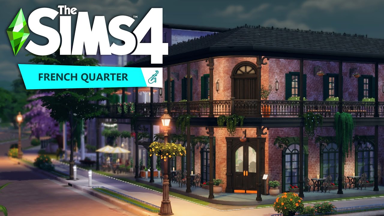 New Orleans  French Quarter │ Restaurant & Pub & Hotel │ Part 2 │ Sims 4 No CC │ Stop Motion Build