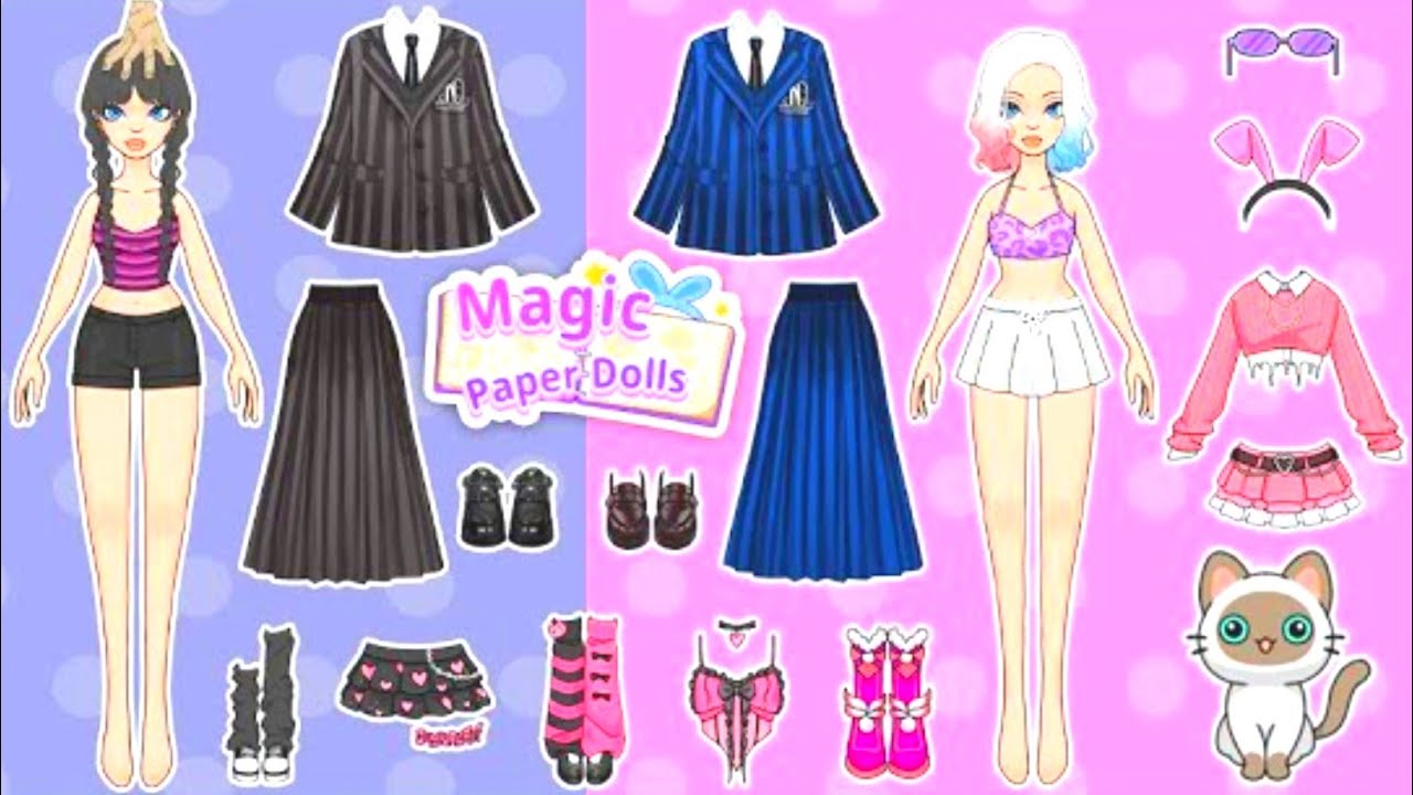 Paper Dolls Dress Up - Barbie's New Home Handmade Paper Craft 