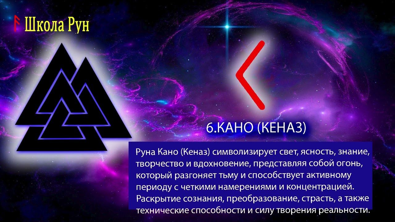 8. РУНА КАНО. Руны. Северная традиция.