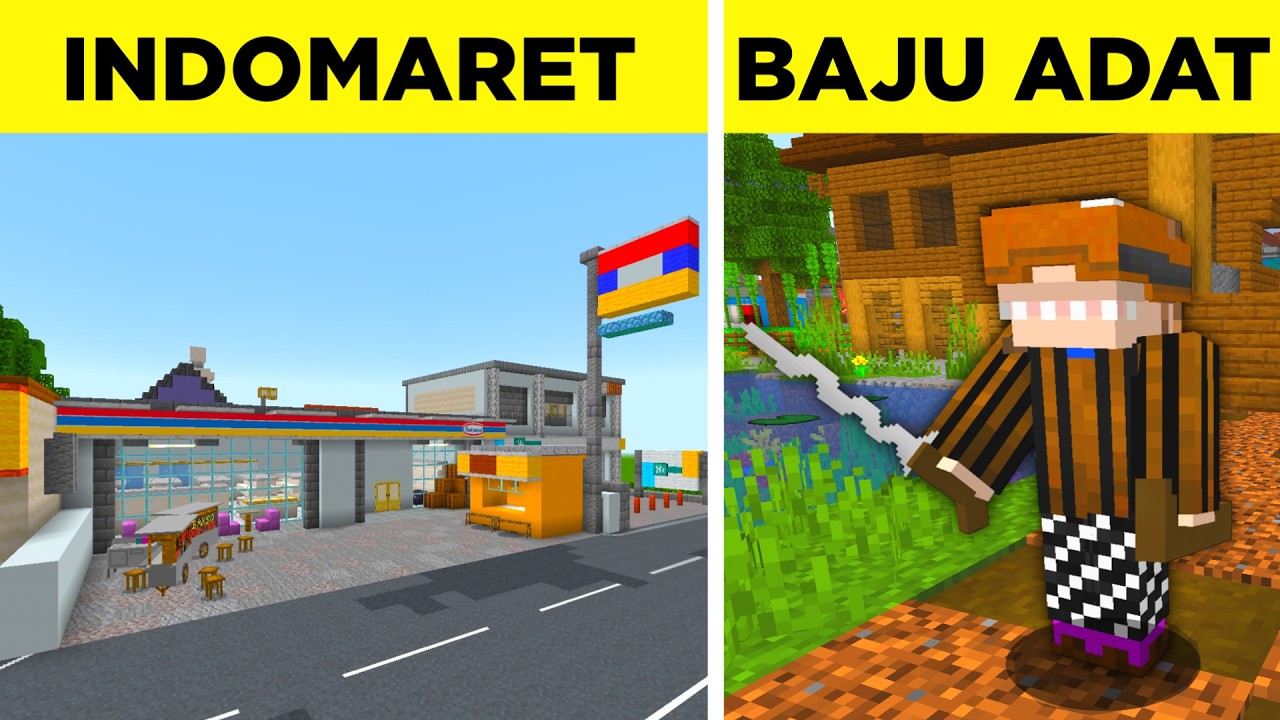 50 Fitur Indonesia Yang Ada Di Minecraft!