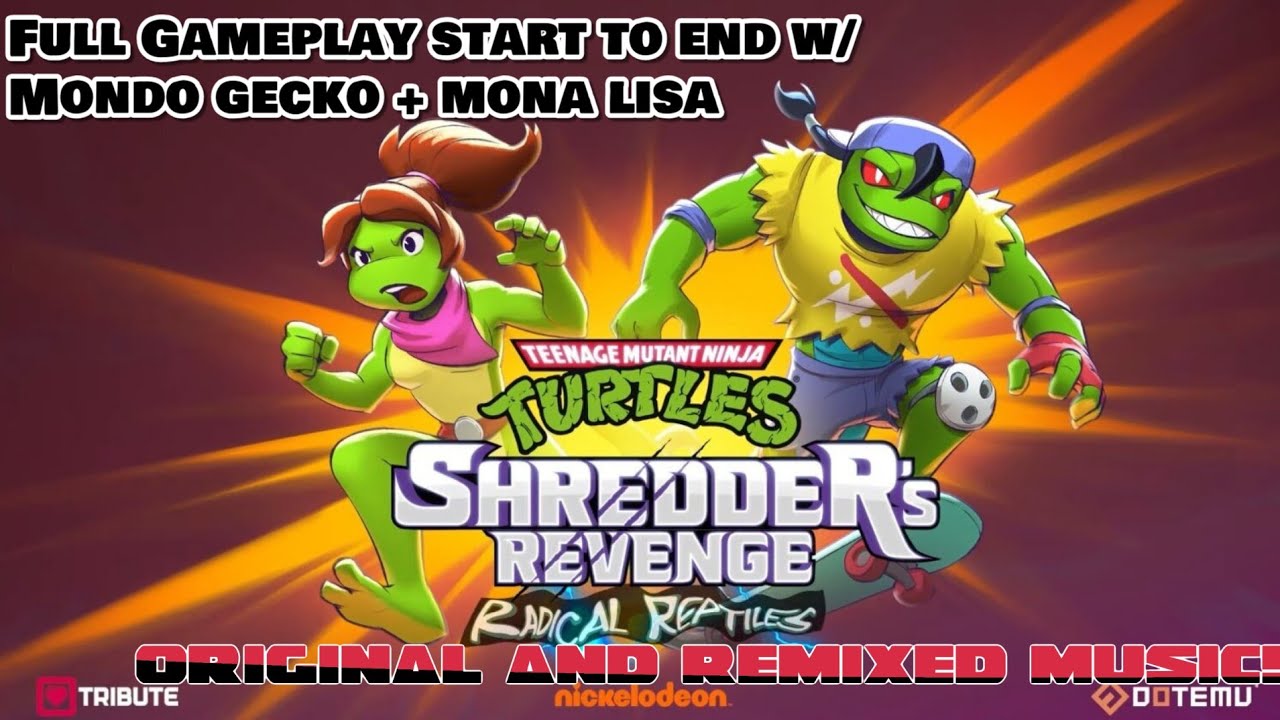 Teenage Mutant Ninja Turtles Shredder's Revenge Mondo Gecko & Mona Lisa Gameplay