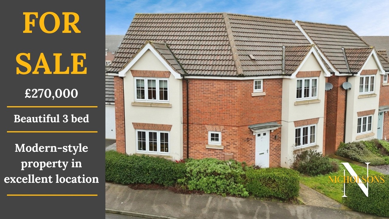 Продается отдельно стоящий дом с 3 спальнями в Ретфорде | 21 Grace Road (270 тыс. фунтов стерлингов)