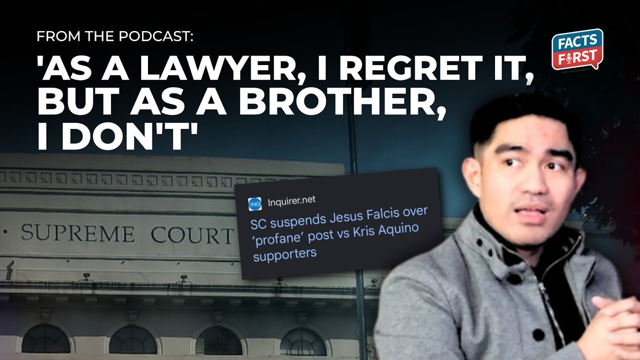 Ang regret ni suspended lawyer Jesus Falcis