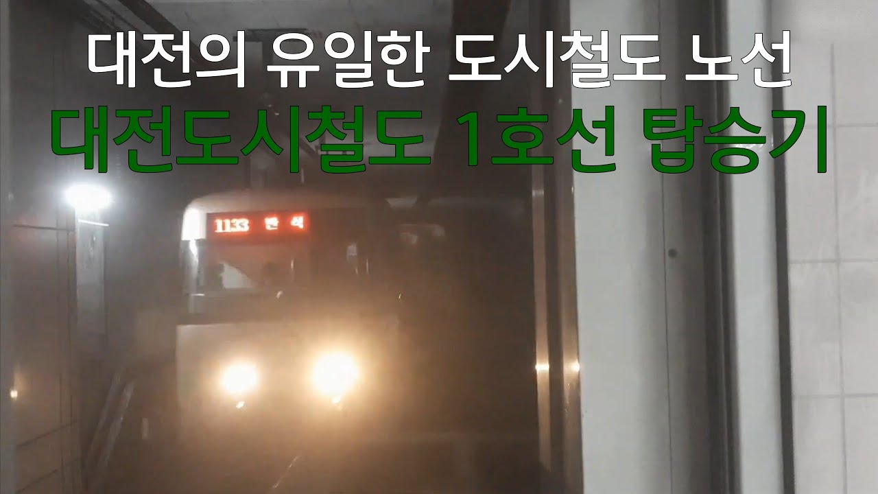 대전의 유일한 도시철도 노선, 대전 도시철도 1호선 탑승기