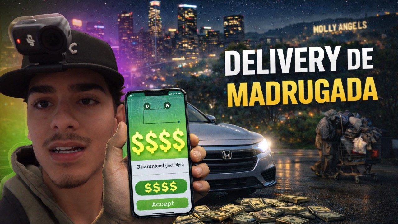 Delivery de madrugada em LA… olha quanto apareceu