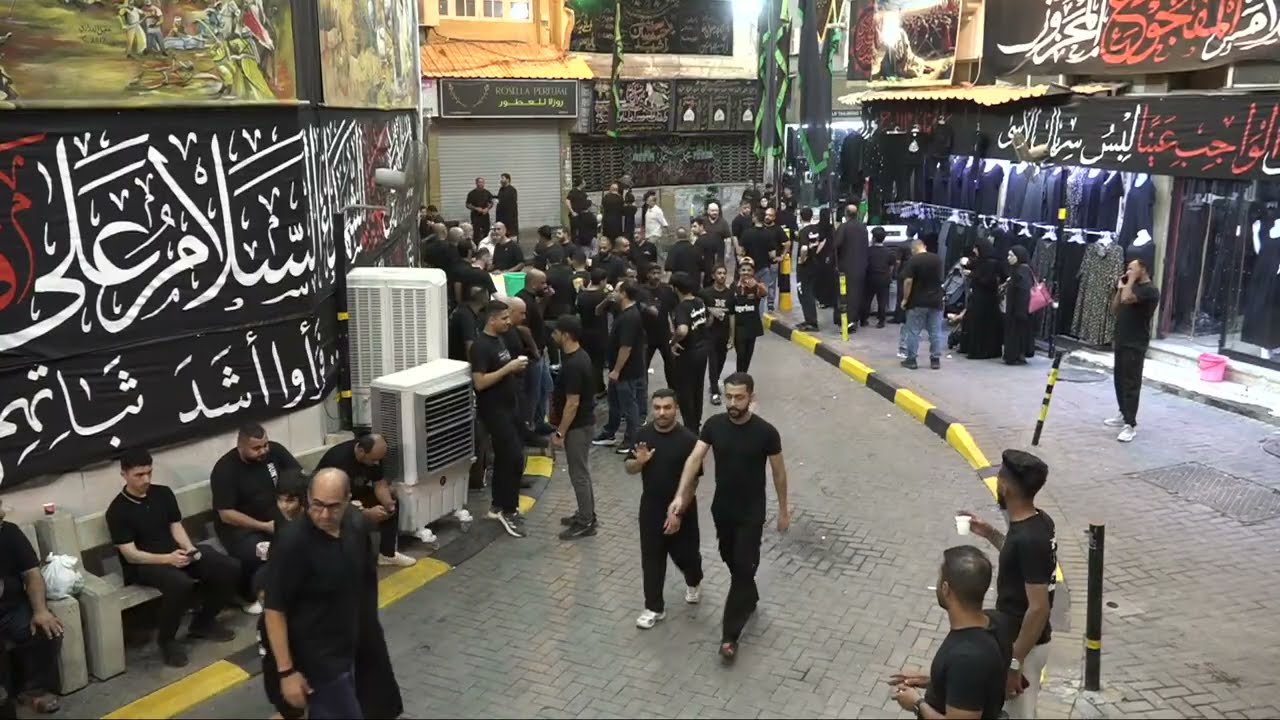 بث مرور مواكب العزاء بجانب الحسينية - ليلة السادس من شهر محرم الحرام ١٤٤٧هـ