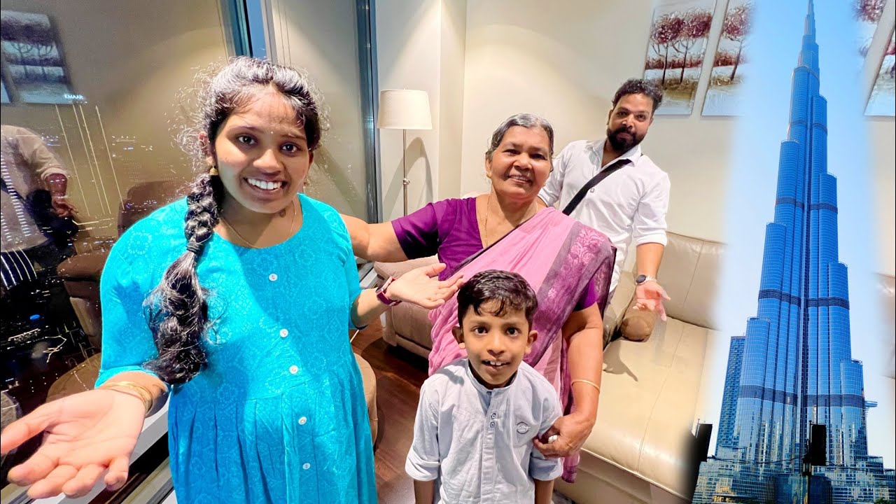Home🏠Tour ബുർജ് ഖലീഫയിലെ വീട് കണ്ട് ഞെട്ടി😍Burj Khalifa Room ✈️ Dubai