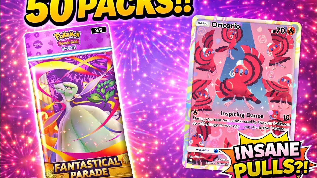 Opening 50 Pokémon TCG Pocket Fantastical Parade Packs! 🔥