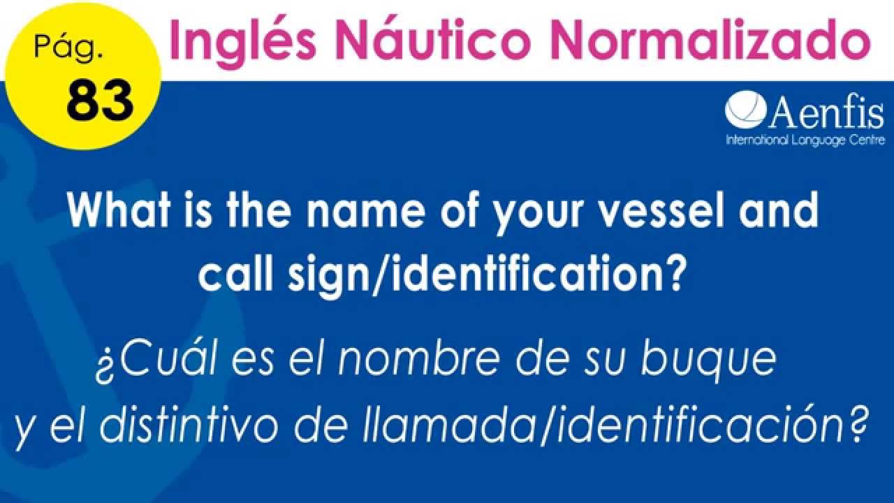 Inglés Naval Normalizado - Lección 1