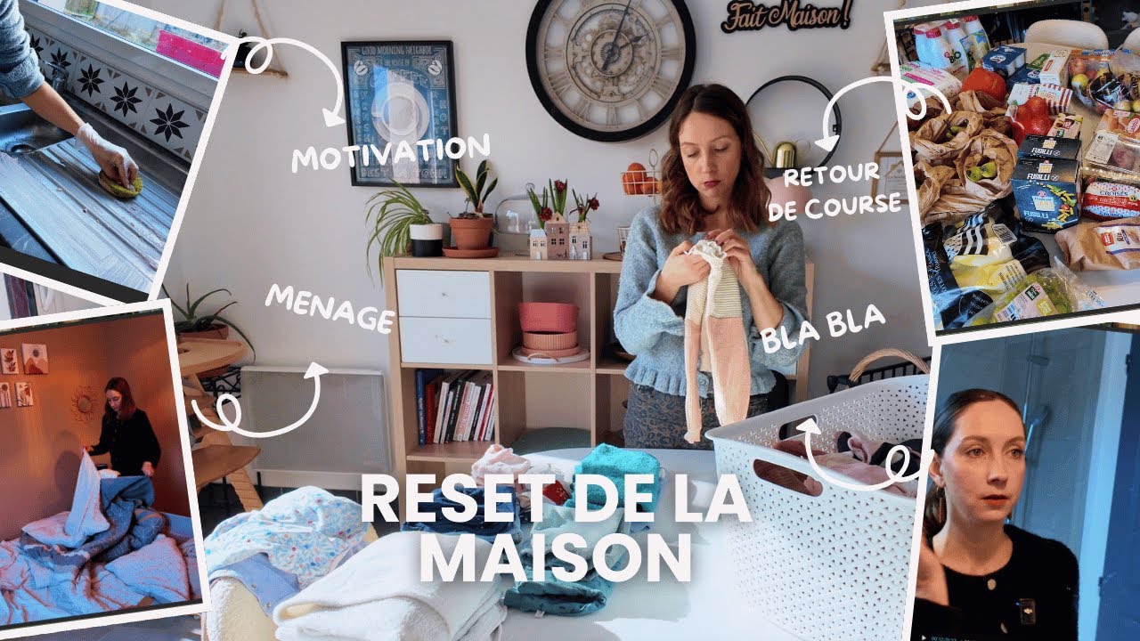 RESET DE LA MAISON 🧺 motivation, ménage et retour de course