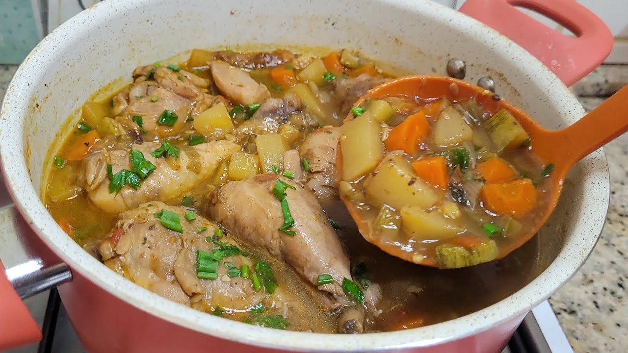 ESSA SOPA DE LEGUMES COM FRANGO É A MELHOR E MAIS GOSTOSA!! 😋
